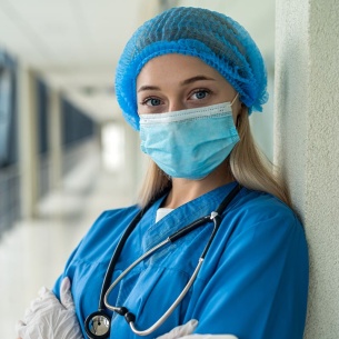 Disposable cap FEATHER - Light Blue color 2