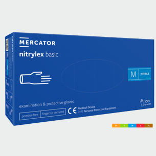 Disposable nitrile gloves NITRYLEX - Navy color