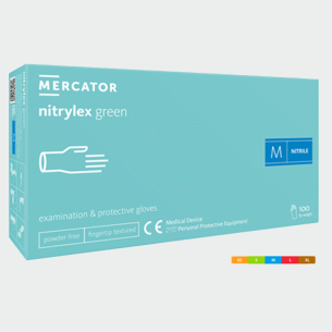 Disposable nitrile gloves NITRYLEX - Green color