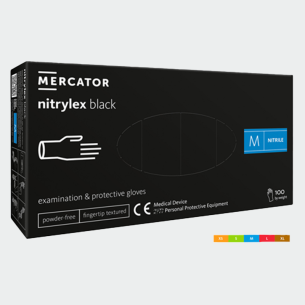 Еднократни нитрилни ръкавици NITRYLEX - Черен цвят