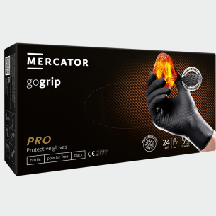 Disposable nitrile gloves GOGRIP B - Black color