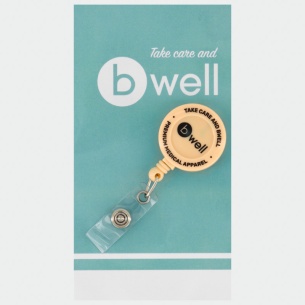 Badge holder BADGE - Cream color