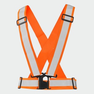 High visible braces VIZWELL CROSS - Orange color