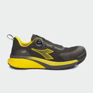 Low work shoes with a toe cap VORTEX DA2 BOA LOW S3S - Black color