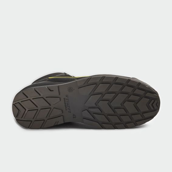 Hi work shoes with a toe cap RUN NET AIRBOX MASTER BOA MID S3S - Black color