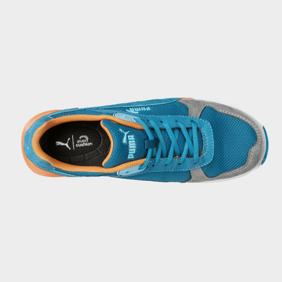 Low work shoes with a toe cap FRONTSIDE LOW S1PS - Blue color