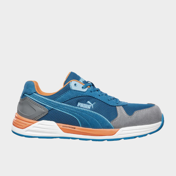 Low work shoes with a toe cap FRONTSIDE LOW S1PS - Blue color
