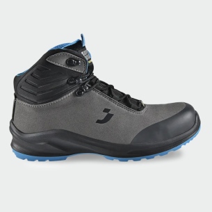 Hi work shoes with a toe cap MODULO MID S3S - Grey color
