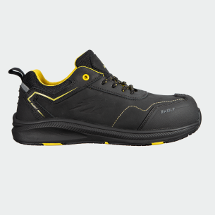 Low work shoes with a toe cap PHOENIX S3S - Black color