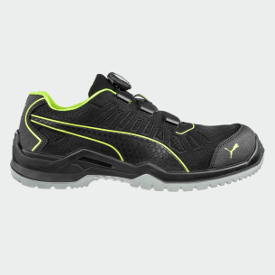 Low work shoes with a toe cap FUSE DISC LOW S1PS - Black color