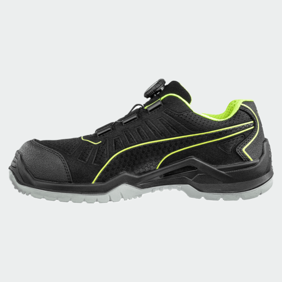 Low work shoes with a toe cap FUSE DISC LOW S1PS - Black color