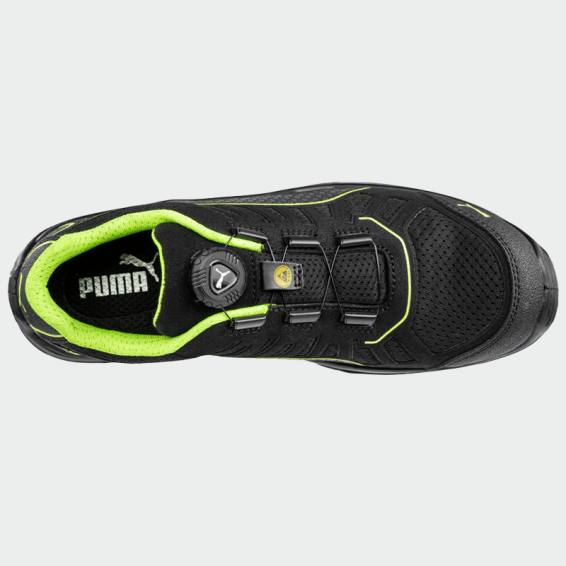 Low work shoes with a toe cap FUSE DISC LOW S1PS - Black color