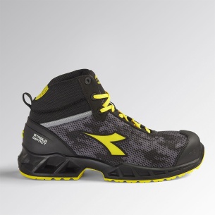 Hi work shoes with a toe cap SHARK STABLE IMPACT Mid S3 - Black color
