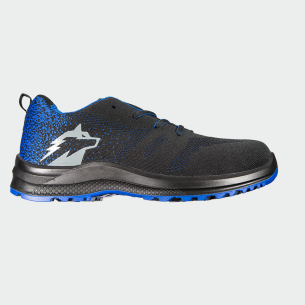 Low work shoes without a toe cap SHOW O1 - Black / Blue color