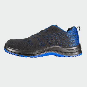 Low work shoes without a toe cap SHOW O1 - Black / Blue color 2