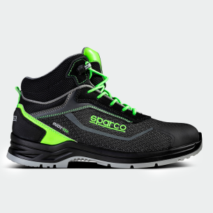 Hi work shoes with a toe cap INDY RANGER Mid S3S - Black color