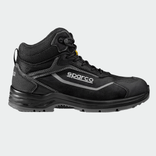 Hi work shoes with a toe cap INDY-H OSCAR MID S3S - Black color