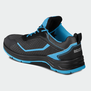 Low work shoes with a toe cap INDY-E ASTER LOW S3S - Black / Blue color 2