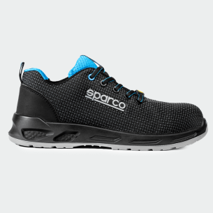 Low work shoes with a toe cap FRESNO LOW S3S - Black color