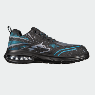 Low work shoes with a toe cap SPLASH S1PL - Black color