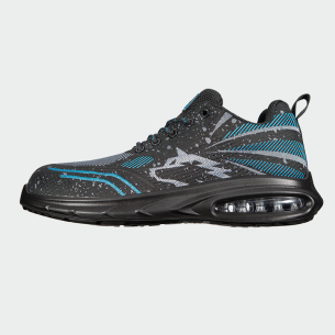Low work shoes with a toe cap SPLASH S1PL - Black color 2