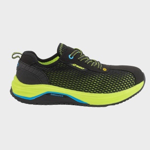 Low work shoes with a toe cap TURBO AIR S1PS - Black color