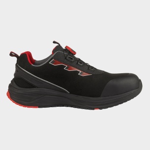 Low work shoes with a toe cap TURBO FIT S3S - Black color