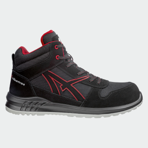 Hi work shoes with a toe cap CLIFTON Mid S3 - Black color