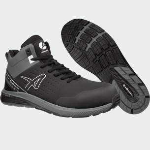 Hi work shoes with a toe cap VIGOR 2 IMPULSE MID S3S - Black color 2