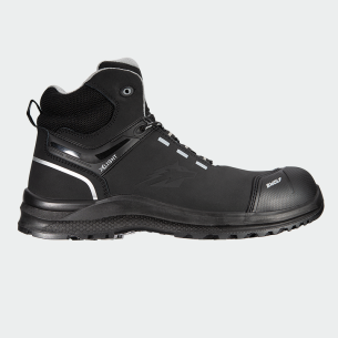 Hi work shoes with a toe cap DEFENDER HI S3S - Black color