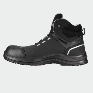 Hi work shoes with a toe cap DEFENDER HI S3S - Black color 2