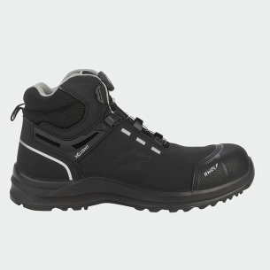 Hi work shoes with a toe cap DEFENDER FIT HI S3S - Black color