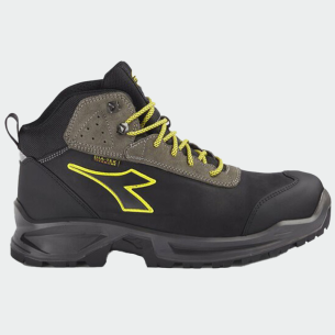 Hi work shoes with a toe cap SPORT DIATEX MID S3 - Black color