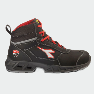Hi work shoes with a toe cap SHARK ENGINE MID S3S - Black color