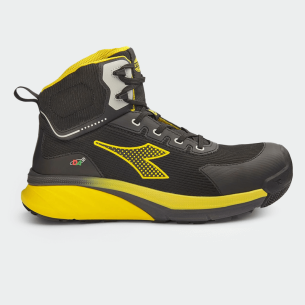 Hi work shoes with a toe cap VORTEX DA2 MID S3S - Black color