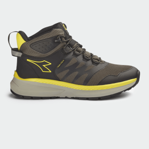 Hi work shoes without a toe cap FREEDOM MID O6 - Brown color