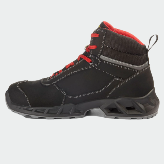 Hi work shoes with a toe cap SHARK ENGINE MID S3S - Black color