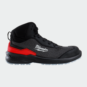 Hi work shoes with a toe cap FLEXTRED MID S1PS - Black color