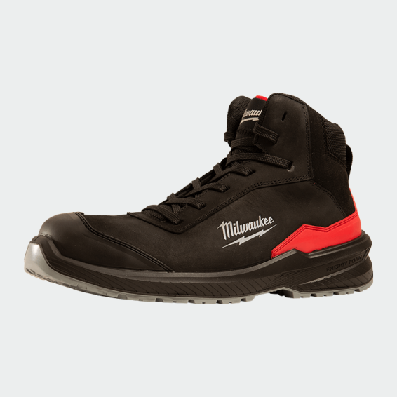 Високи работни обувки с бомбе FLEXTRED MID S3S - Черен цвят