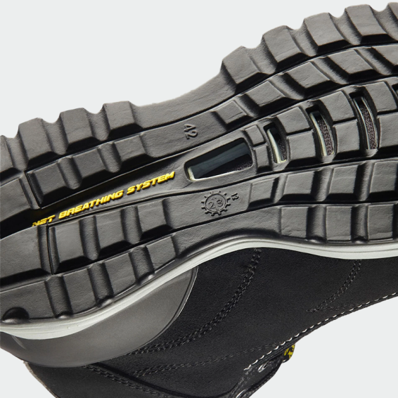 Hi work shoes with a toe cap Diadora GLOVE NET MID S3L