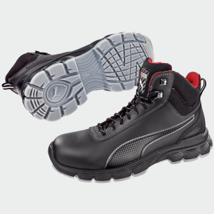Hi work shoes with a toe cap CONDOR MID S3L - Black color 2