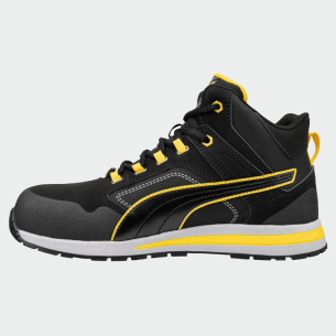 Hi work shoes without a toe cap CROSSTWIST MID SB - Black color 2