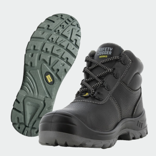 Hi work shoes with a toe cap BESTBOY S3 - Black color 2