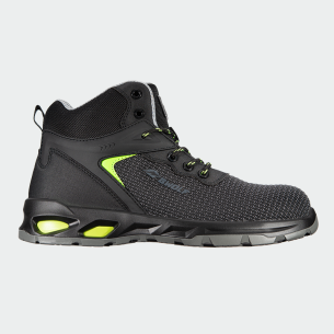 Hi work shoes with a toe cap SKYLER HI S3S - Black color