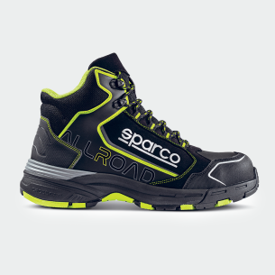 Hi work shoes with a toe cap MOTEGI Mid S3 - Black color