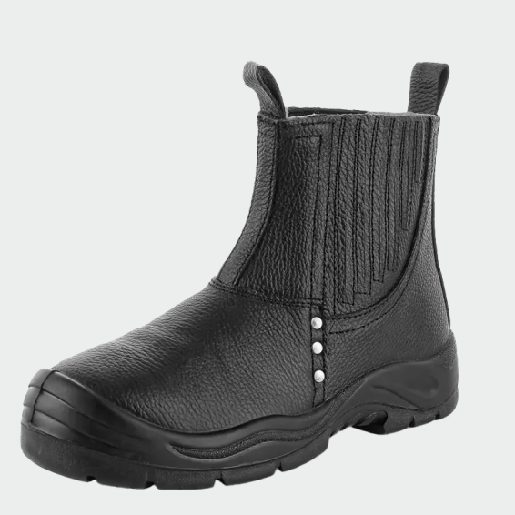 Welder work shoes with toe cap DRAGO S1 - Black color