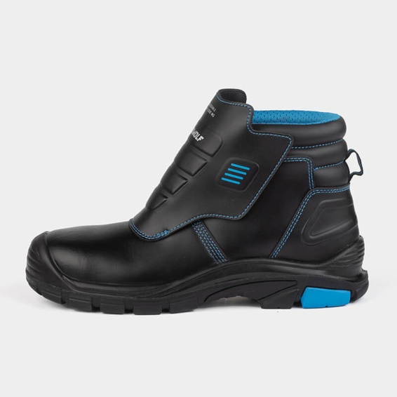 Работни обувки за заварчици с бомбе WELDER Pro HI S3 - Черен цвят