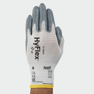 Нитрилни ръкавици HyFlex 11-800 - Бял цвят
