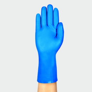 Chemical protection gloves AlphaTec 37-310 - Blue color 2