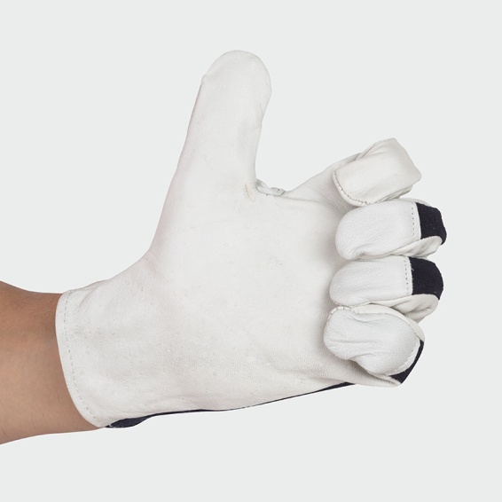 Leather work gloves BAUZ - Black color